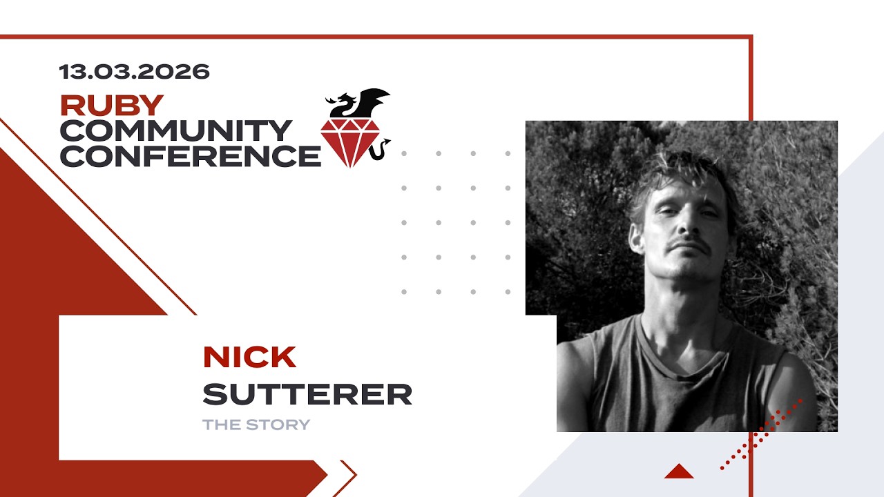 Nick Sutterer presenting The Story